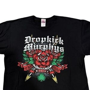Dropkick Murphys Black and Red Short Sleeve Tee